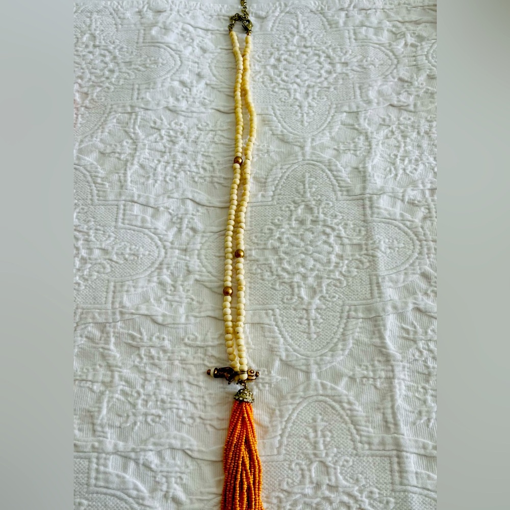 Beaded statement necklace with beautiful detail